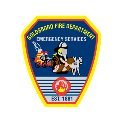 Drone right goldsboro fire logo