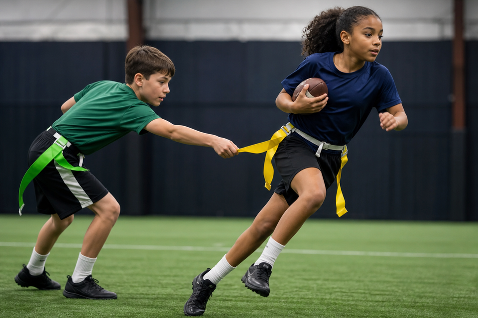 Sports flag football square