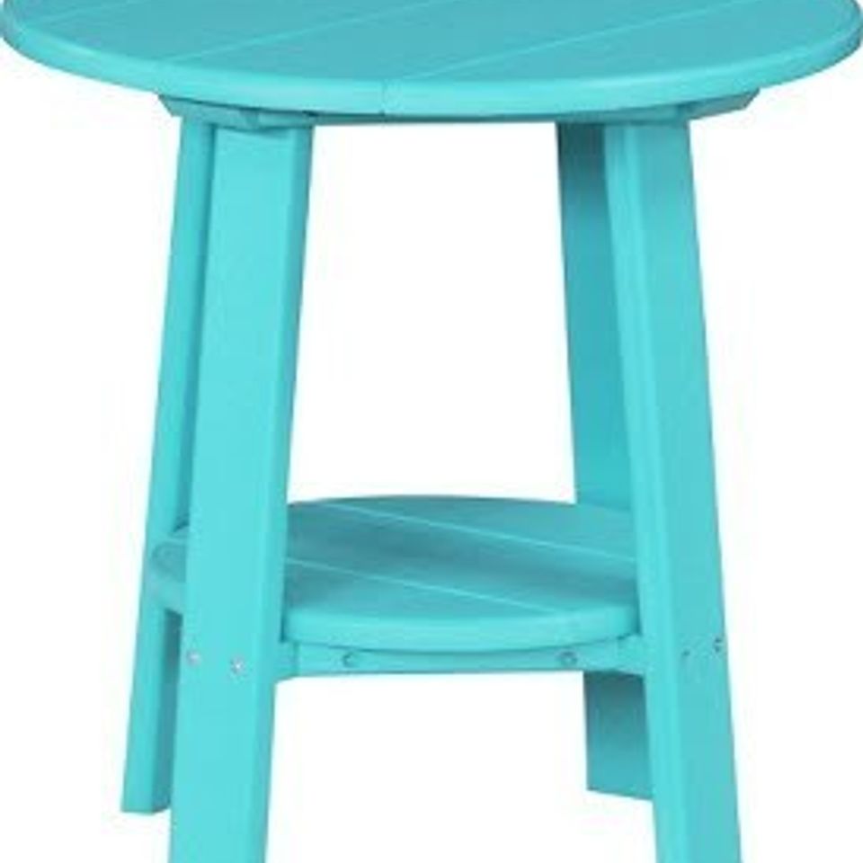 Sunrise poly lawn   hardwood furniture   paden  oklahoma   luxcraft accessories   pdetab deluxe end table aruba blue20180516 735 195bn3b
