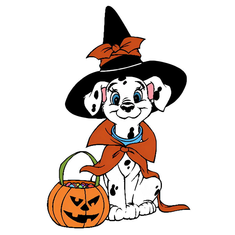 Seasons   halloween dalmatians witch