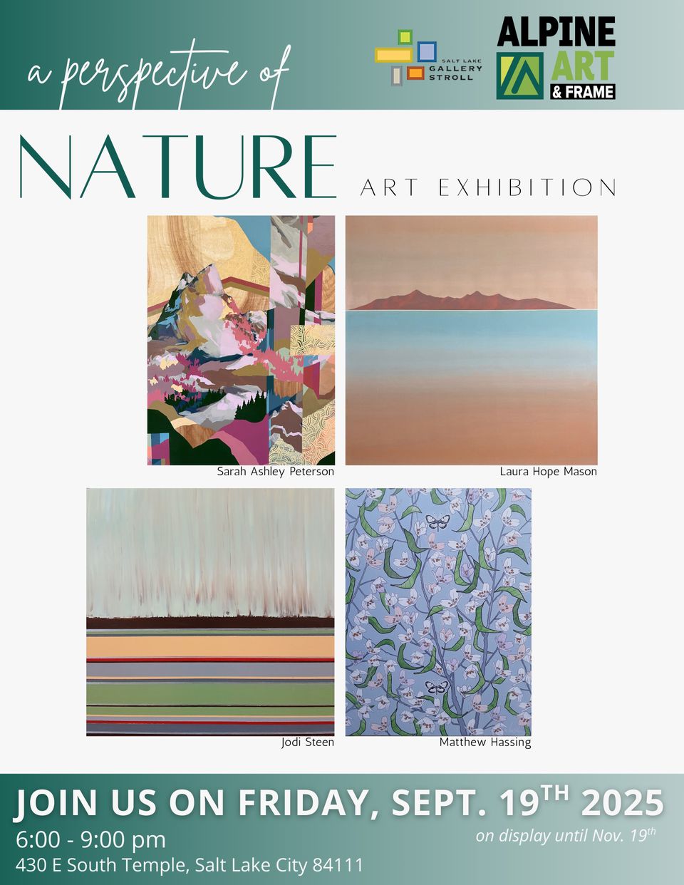 Flyer september perspective of nature postcard 2025