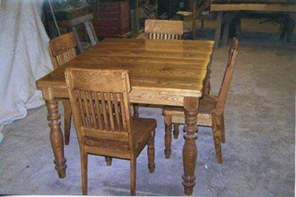 Made  to   order  diningroom table and chairs 2016