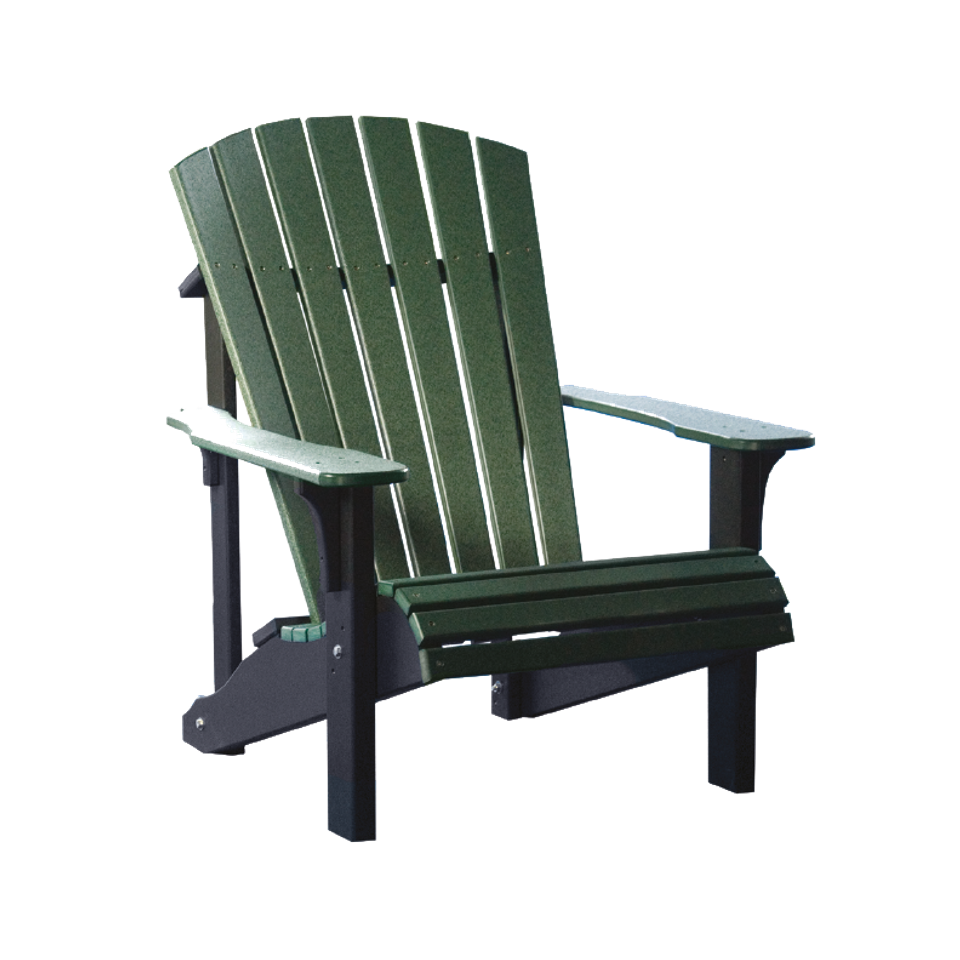 6 hlf deluxe adirondack chair   green