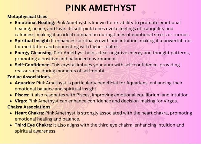 Pink amethyst