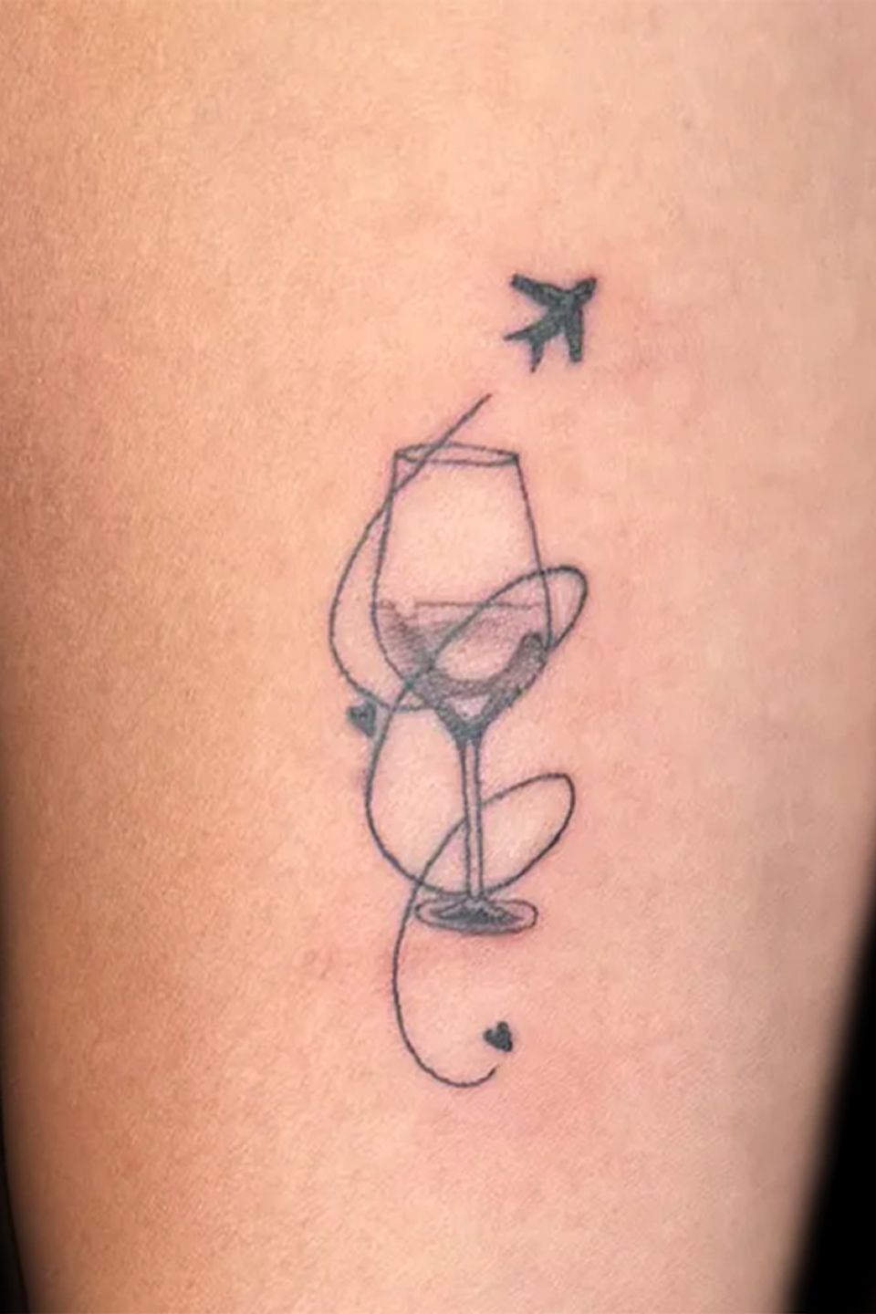 Aerin friends with wine