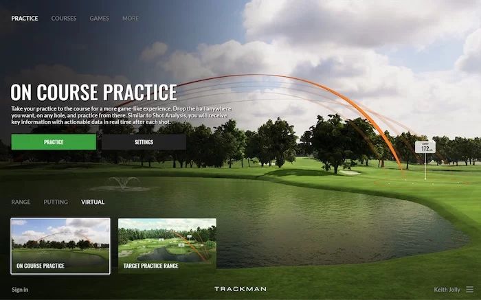 Swing golf indoor golf trackman 08