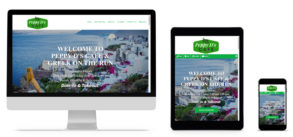 Website peppy d's cafe