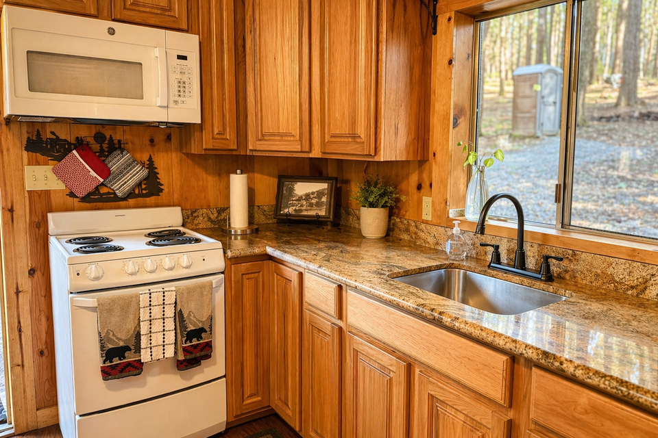 Inside kitchen