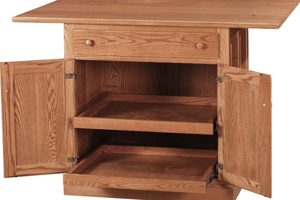 Nc is 71 raised panel with slideout shelves