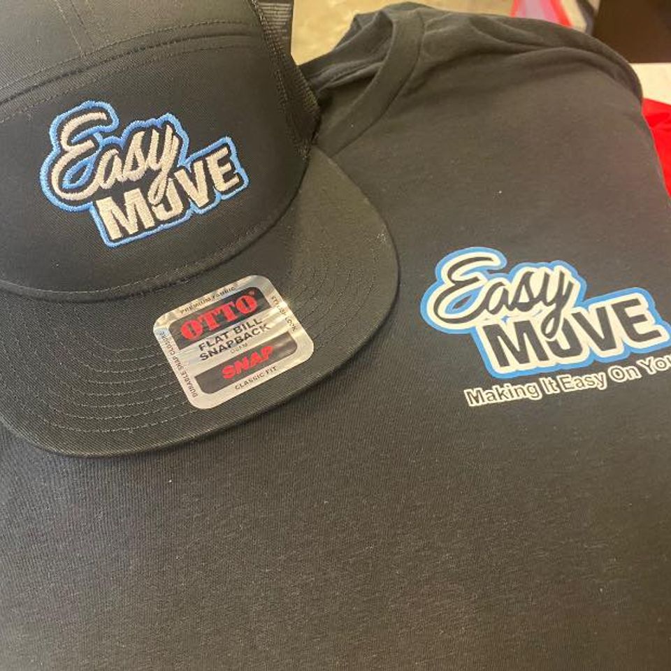 Easy move shirts and hats