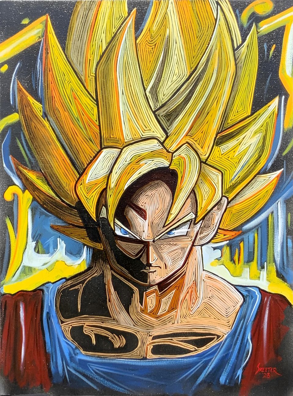 Hand-painted portrait art collection by Skeeter's Grafix.
