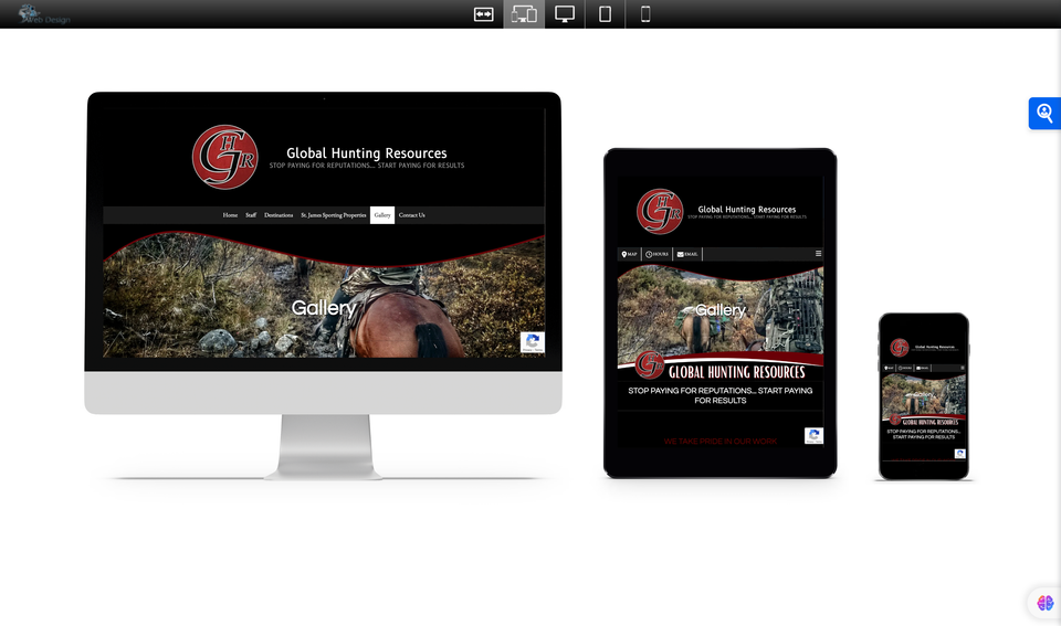Global hunting services website 2