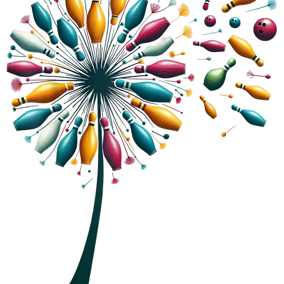 Bowling   flower blowing in the wind