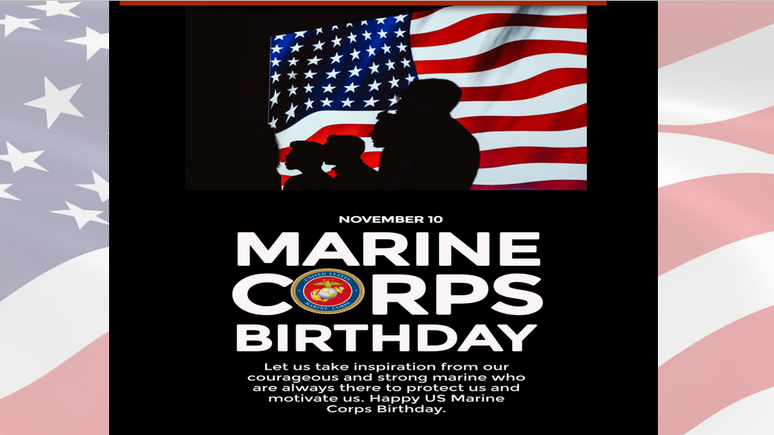 Marine corps birthday slide