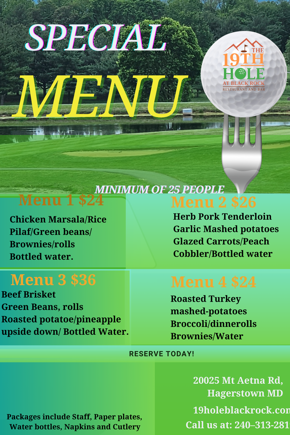 Copy of green golf ball golf tournament flyer