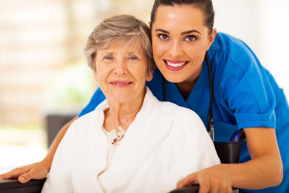 Stock photo illustrating trustworthy care for an elderly care provider's website.