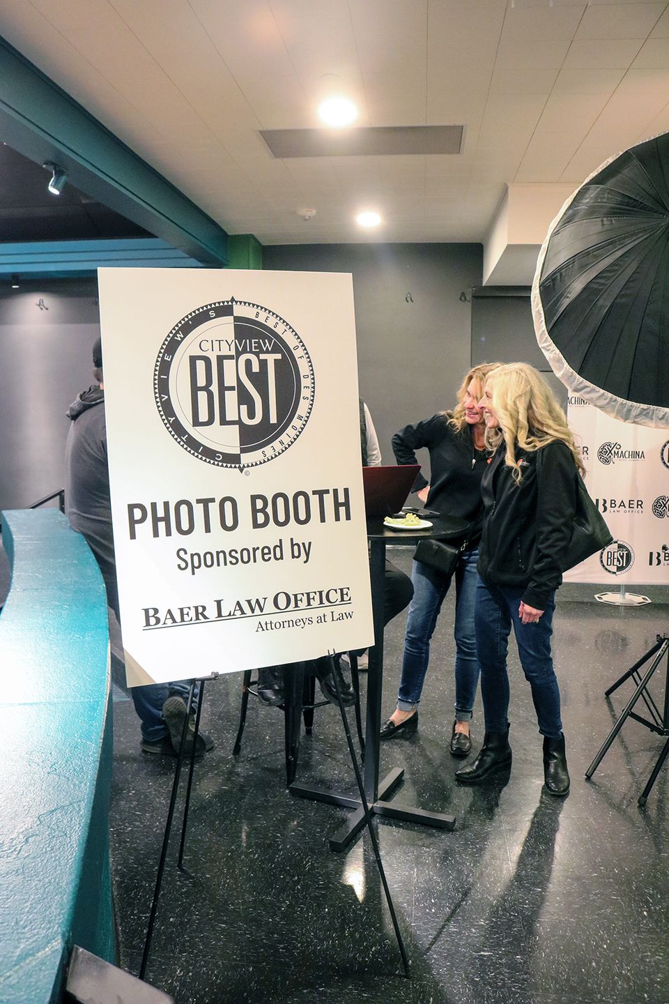 Sponsor sign   photo booth