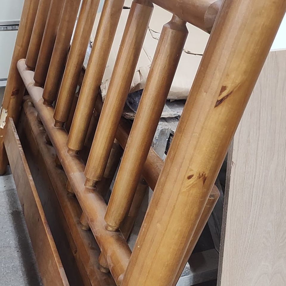 Repaired bedframe