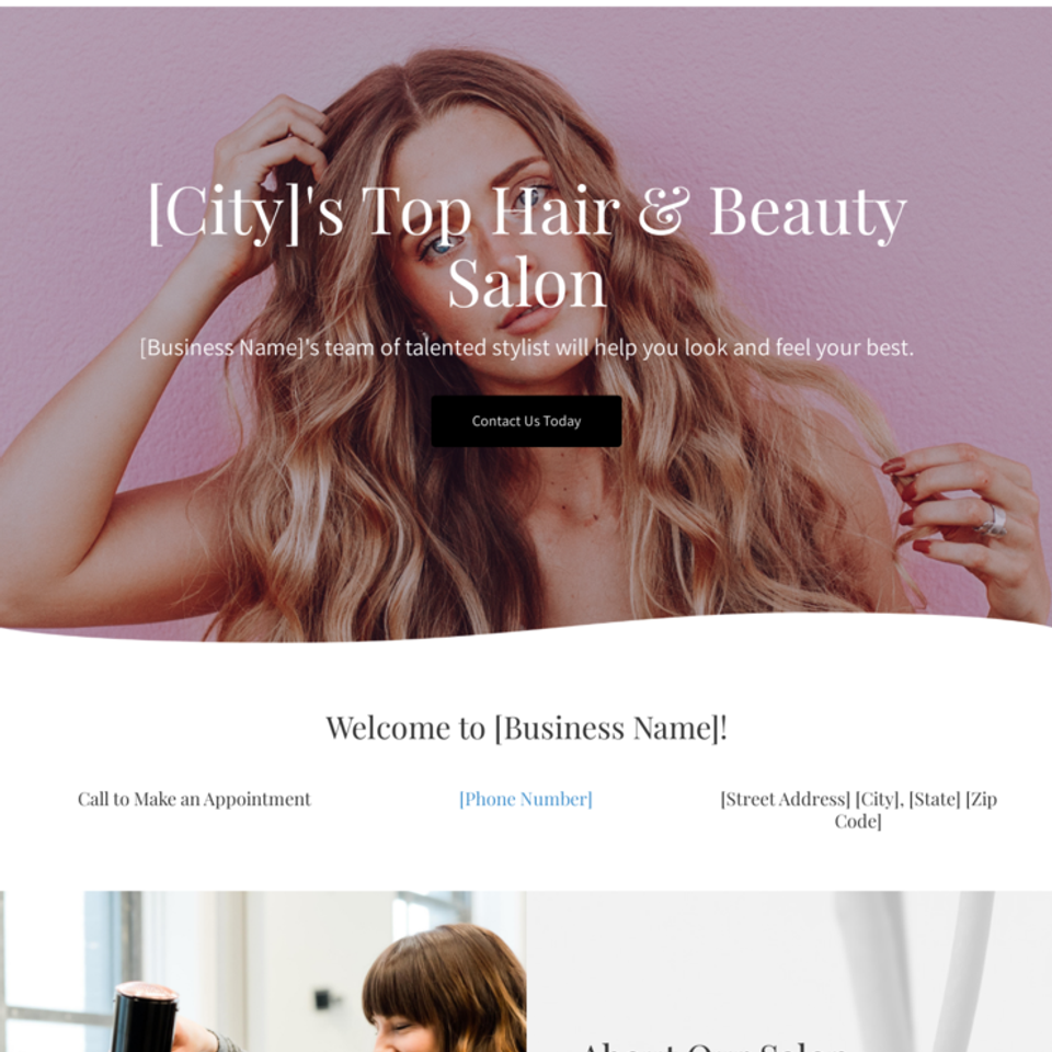 Hair and beauty salon
