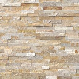 Sparkling autumn stacked stone panels