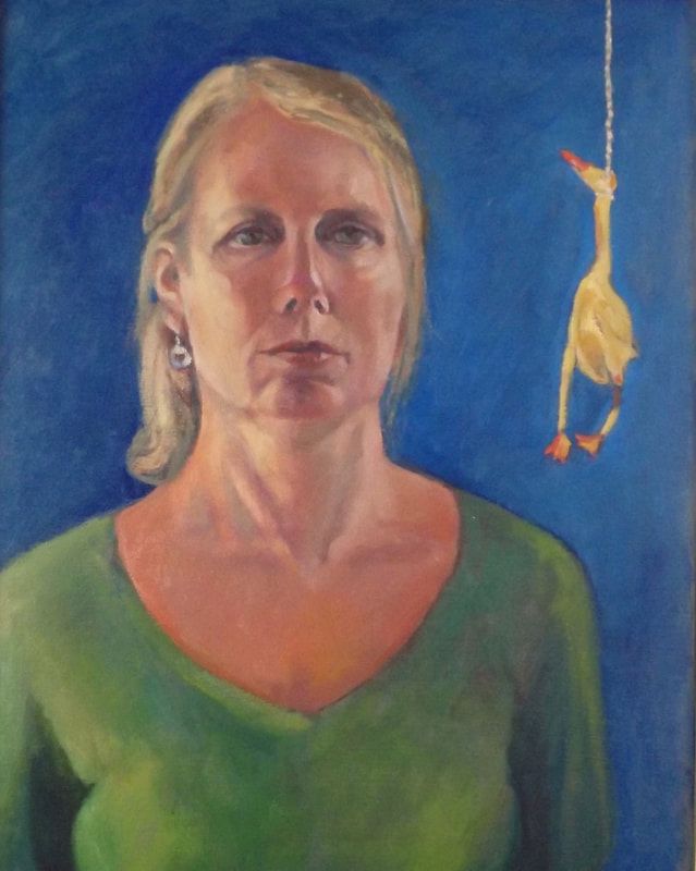 Moore devi anne selfie end of a chapter oil 16x20