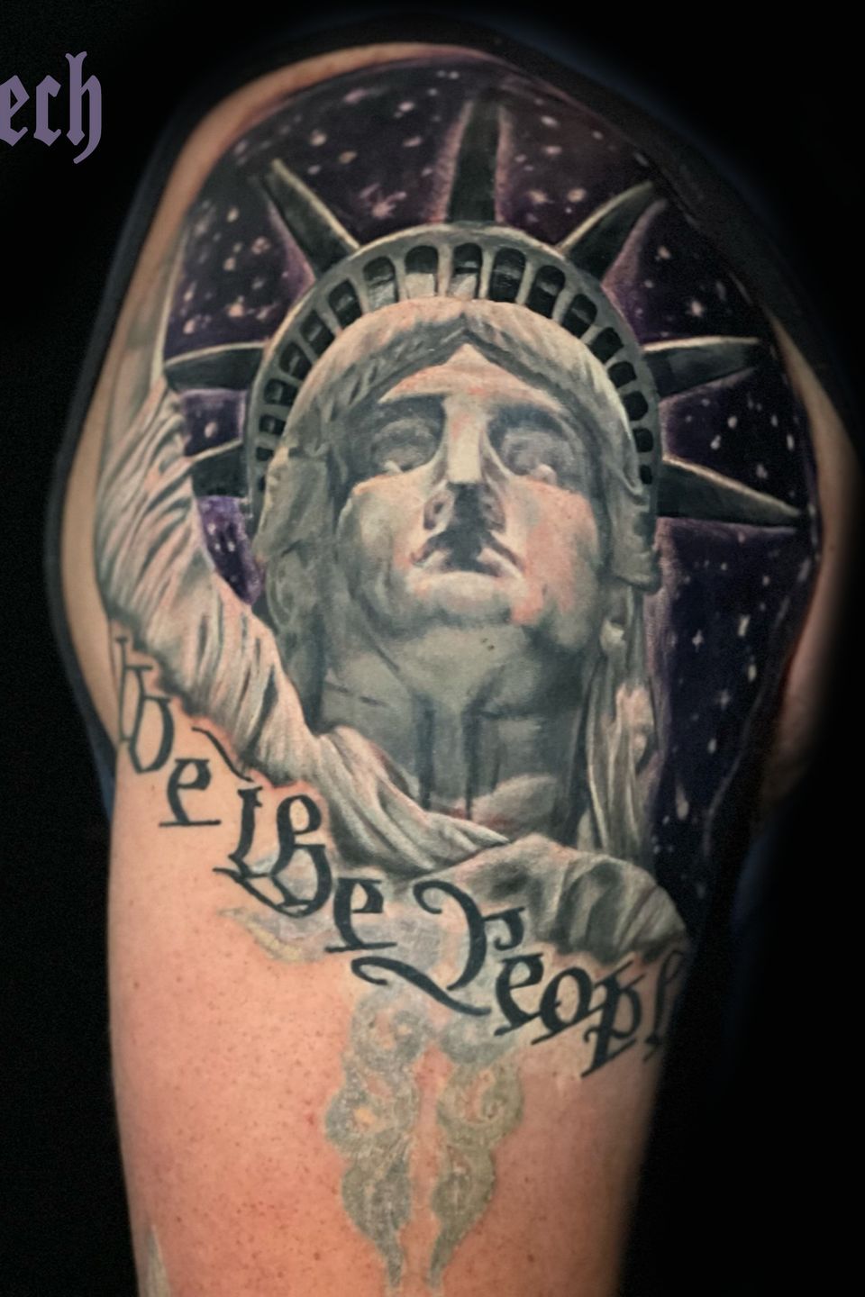 Tech statue of liberty