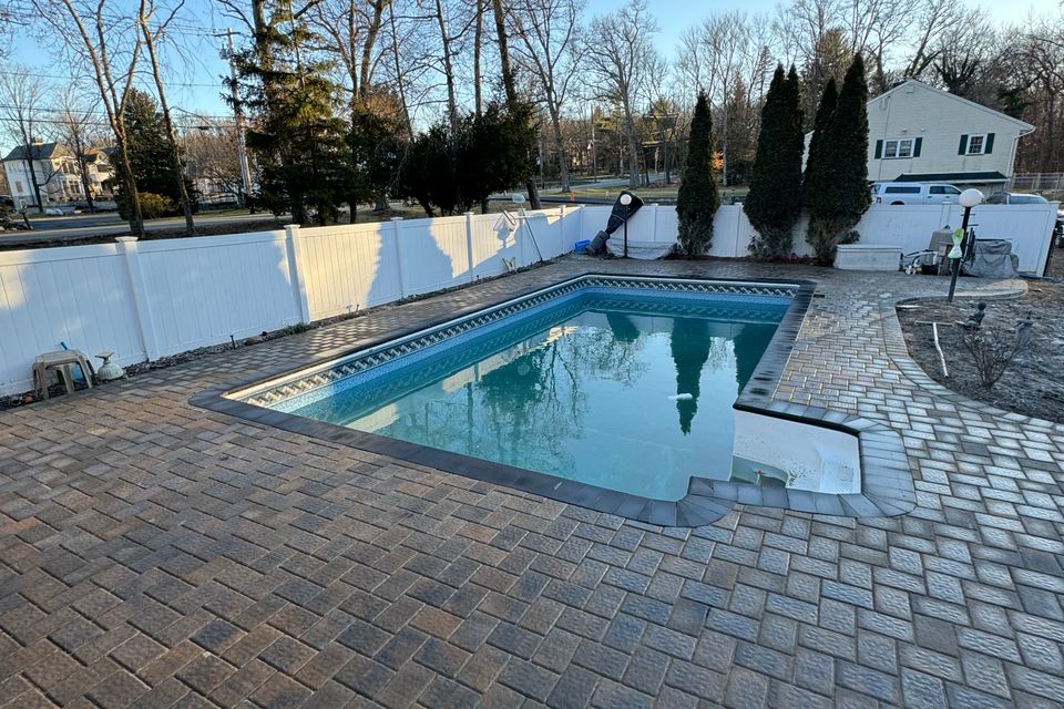 Pool deck in Westfield NJ