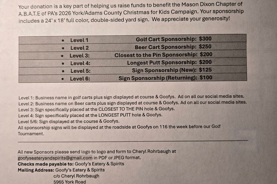 2026 sponsorship form