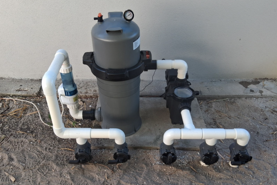 After Pool filtration system