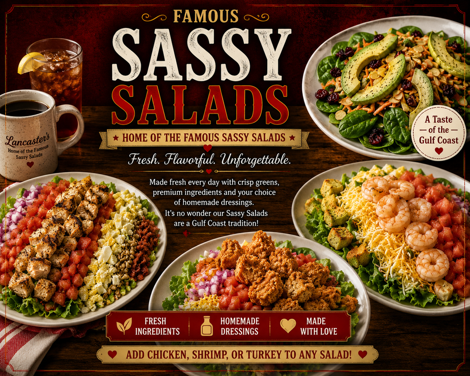 Sassy salads menu image
