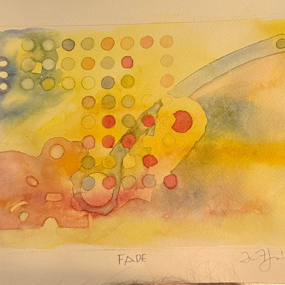 “fade” 9x12 watercolor 2025 tim flynn