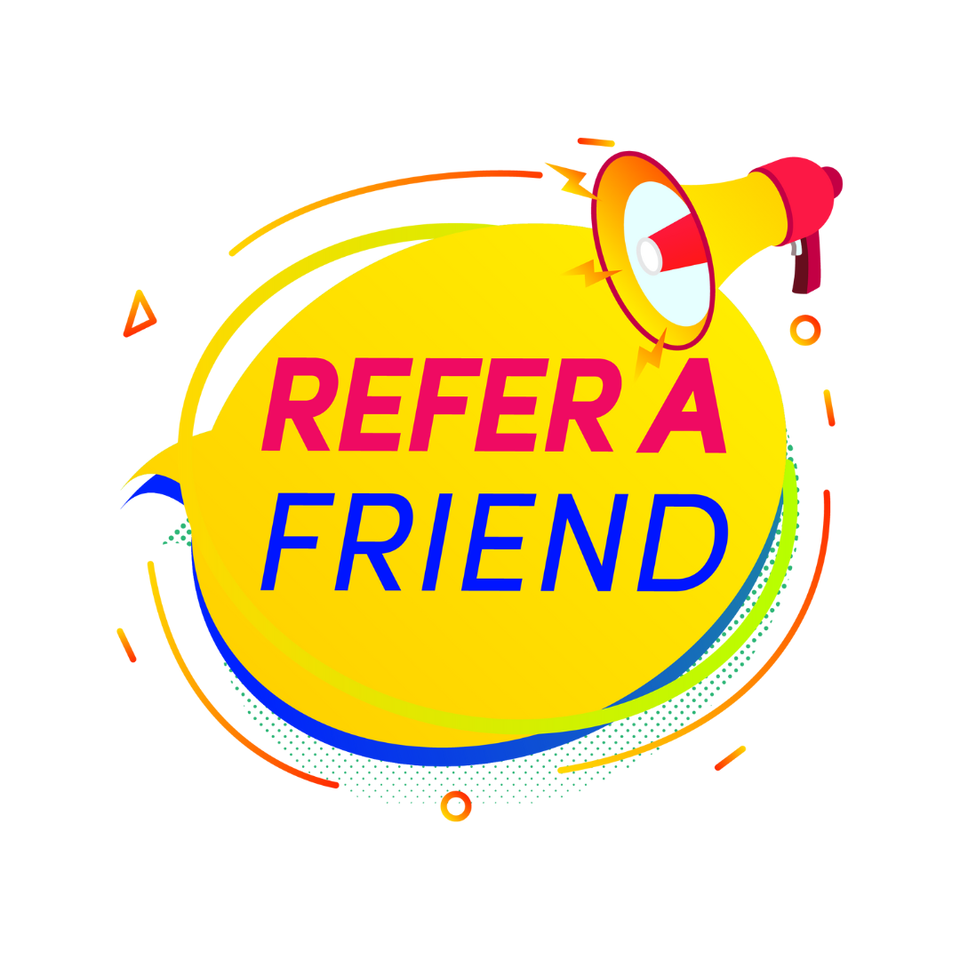 Refer a Friend graphic for Ohio Test Strip Exchange.