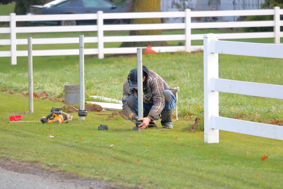 Fence post install