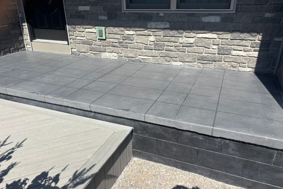 Outdoor concrete work done by Floorific Creations in Northeast Ohio