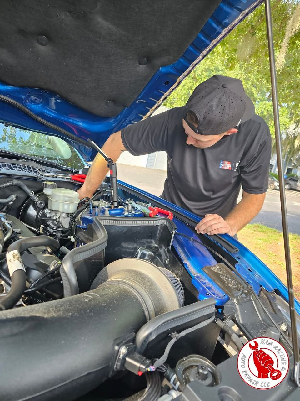 Ham auto repair llc storefront located at 110 d castle rock road