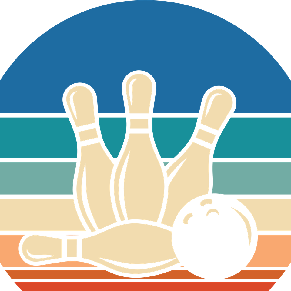 Bowling   retro sunset graphics 22