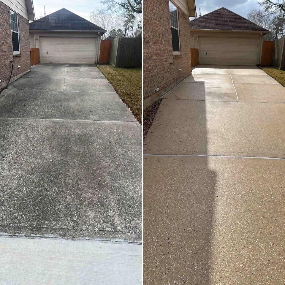Driveway cleaning new caney tx