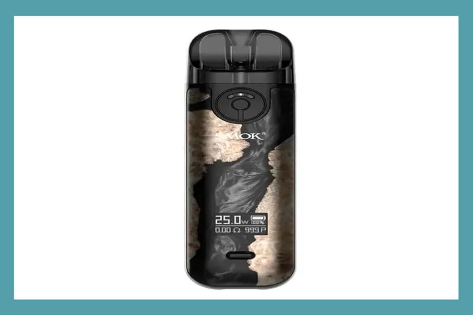 Smok Novo 4 Black Stabilizing Wood Pod System Kit