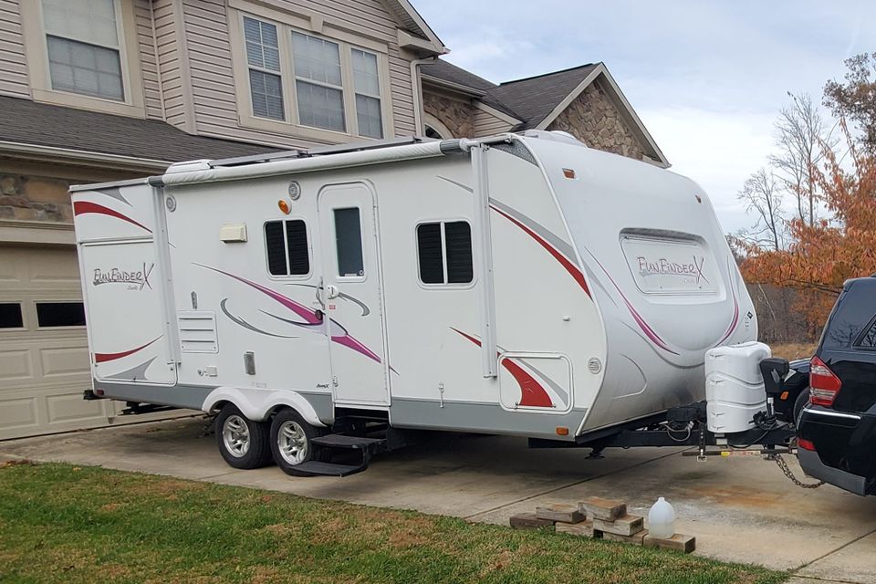 White camper