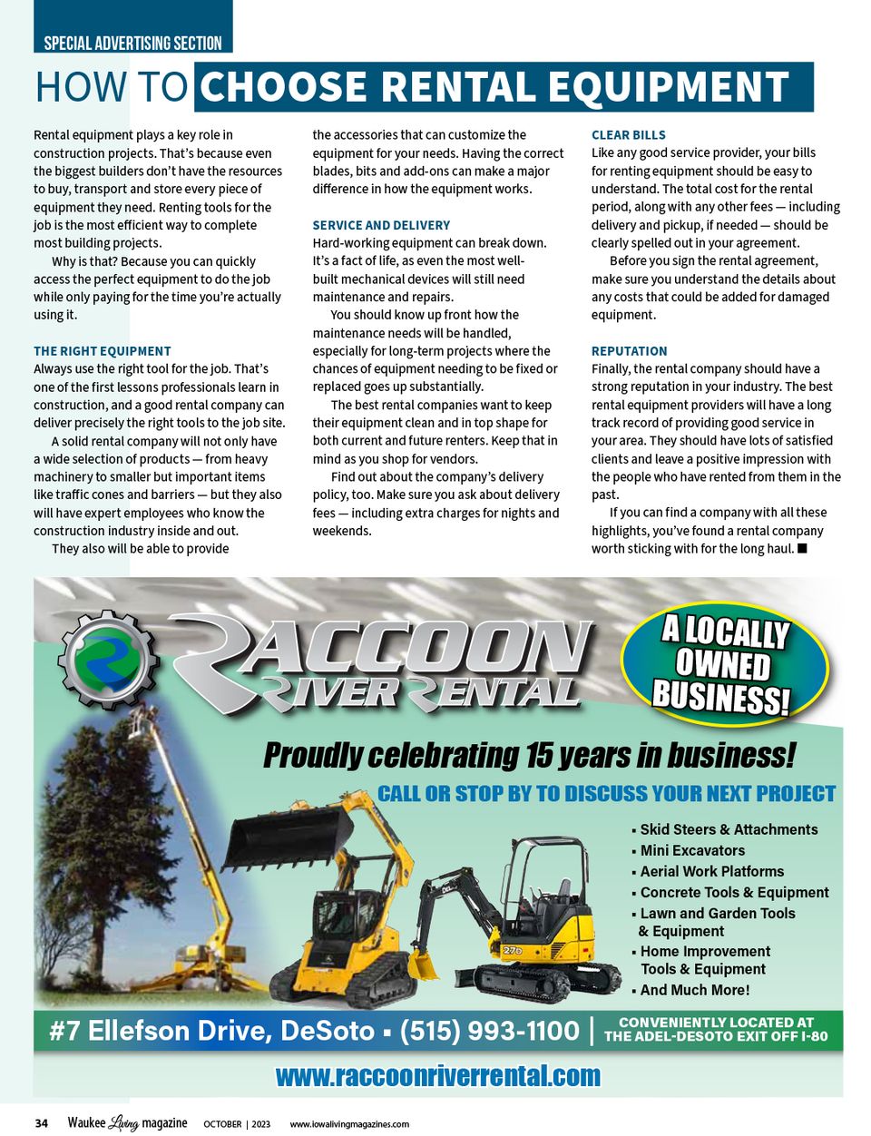 Rental equipment   wk 2023