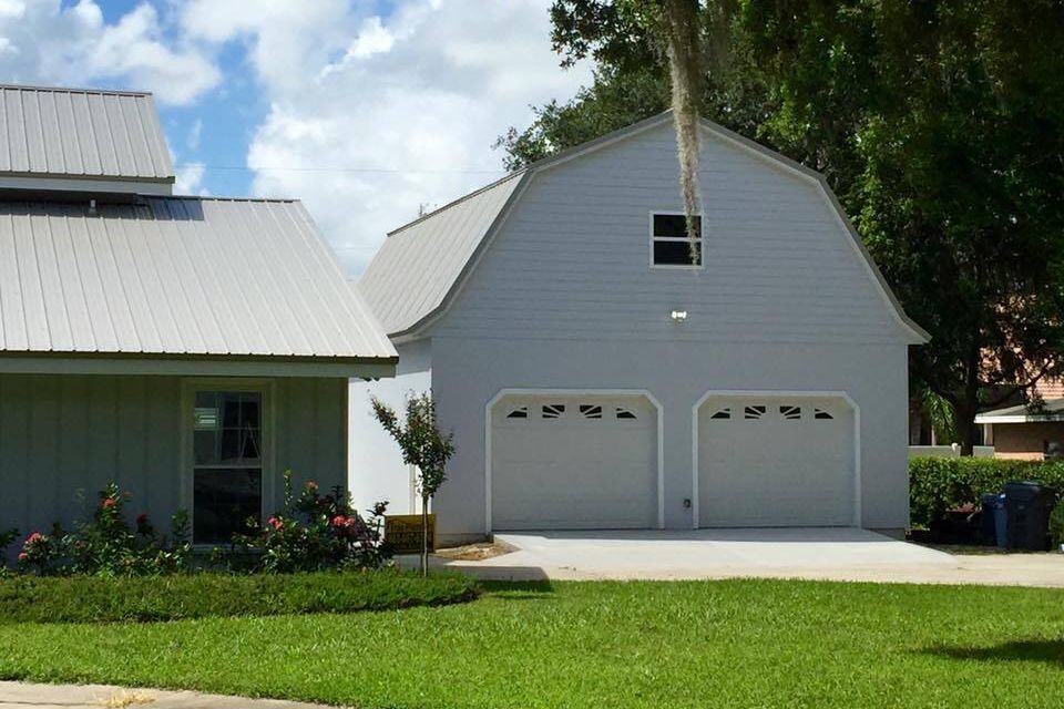 Custom garage builder example
