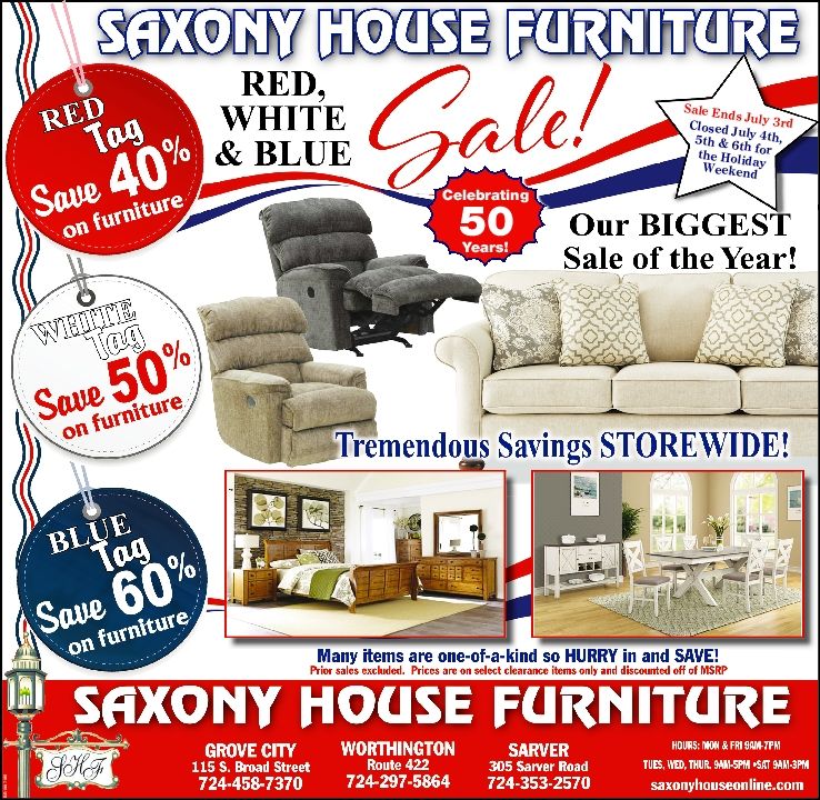 Saxony House Furniture Promotions