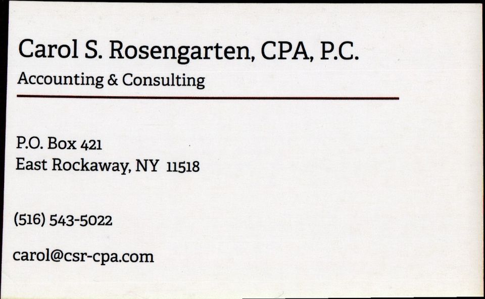 F carol s.  rosengarten