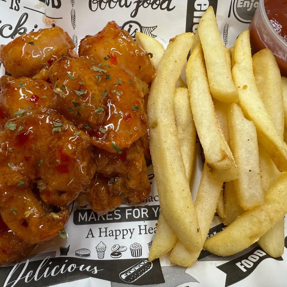 Large sweet thai chili fried shrimp (6)