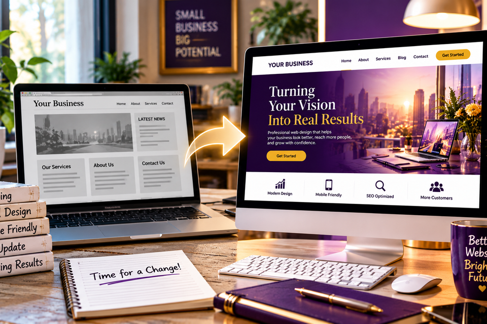 Website transformation  from outdated to outstanding