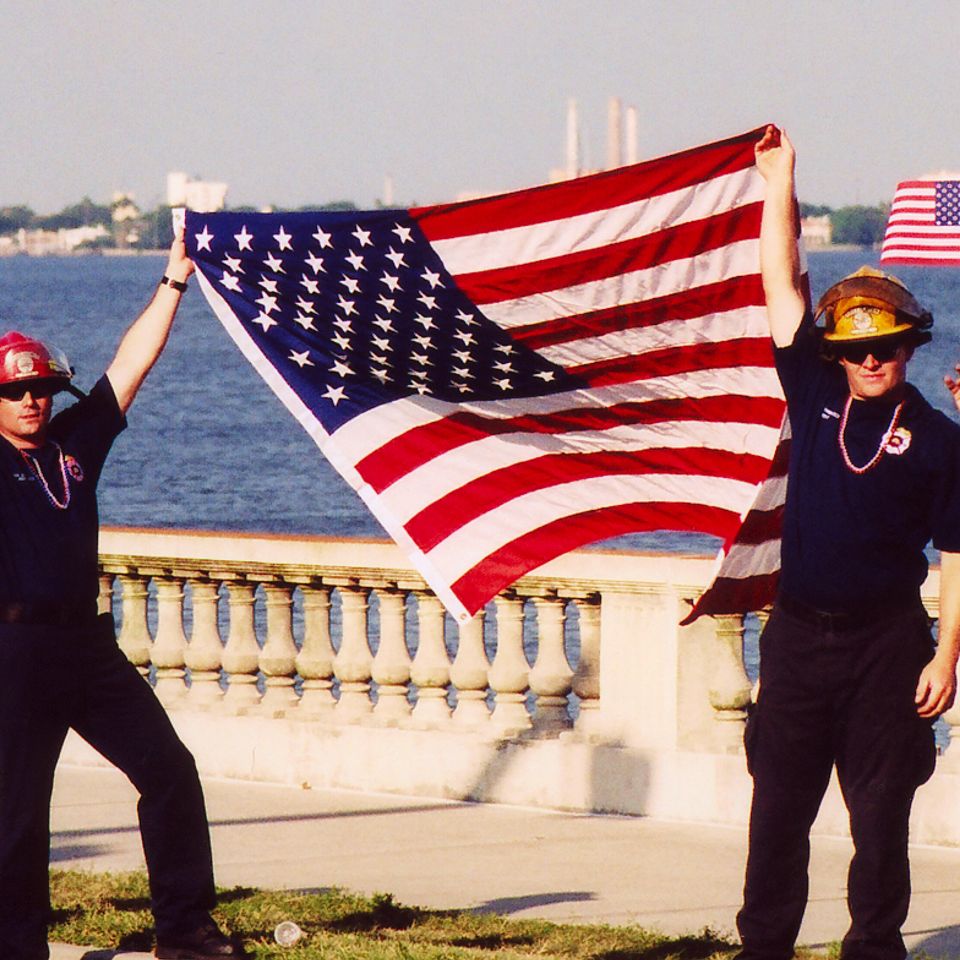 Flag day on the bay