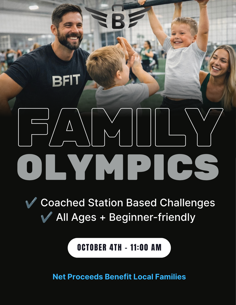 Family olympics flyer