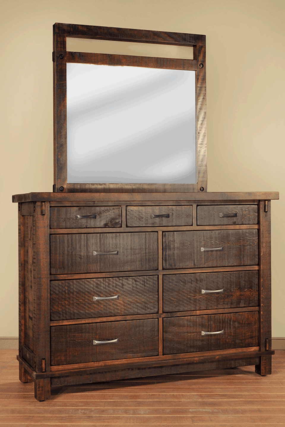 Timber dresser   mirror s sct
