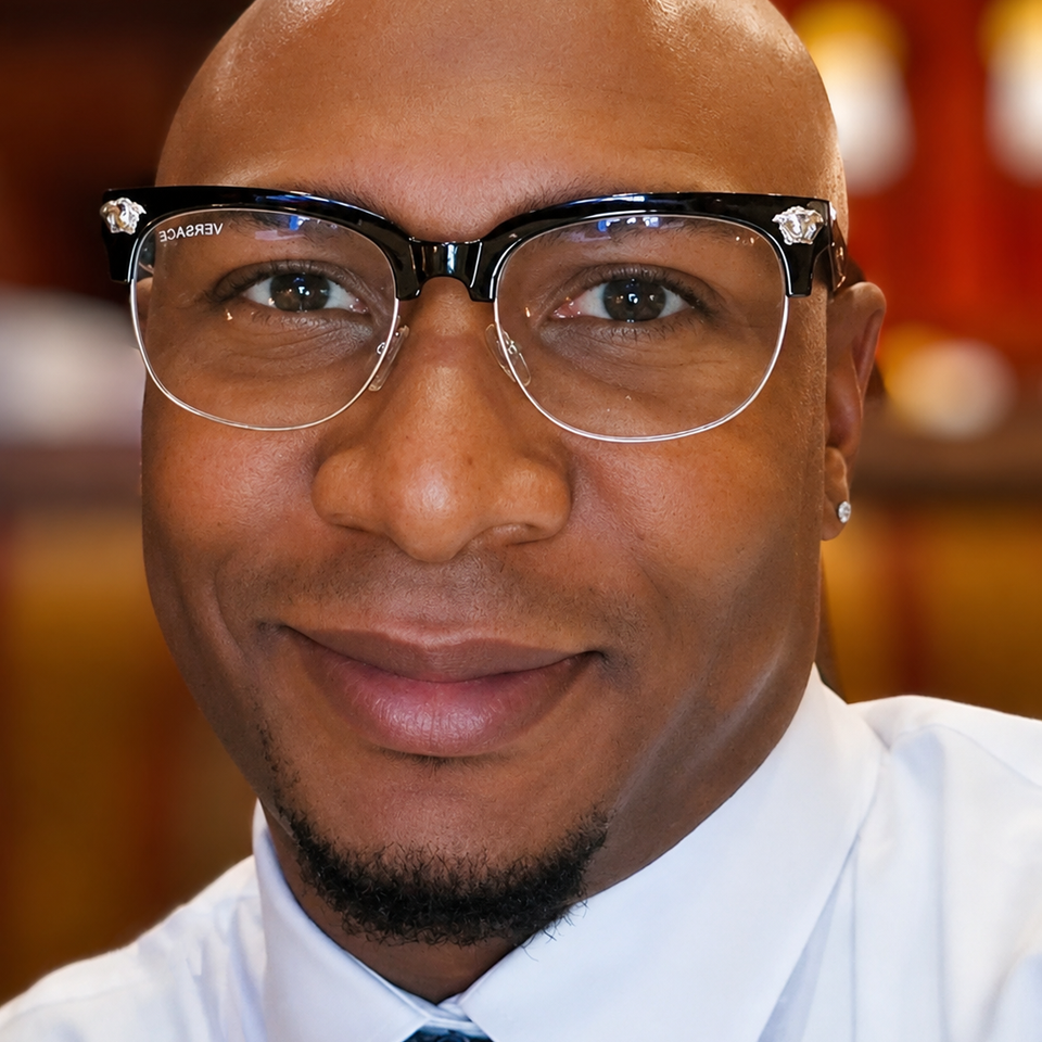 Warm portrait with versace glasses