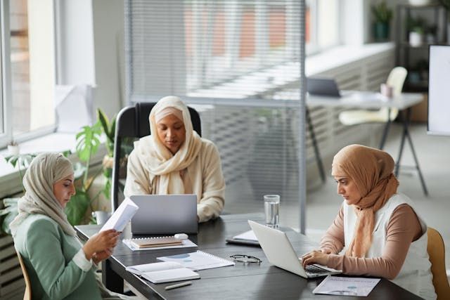 Muslim women design team